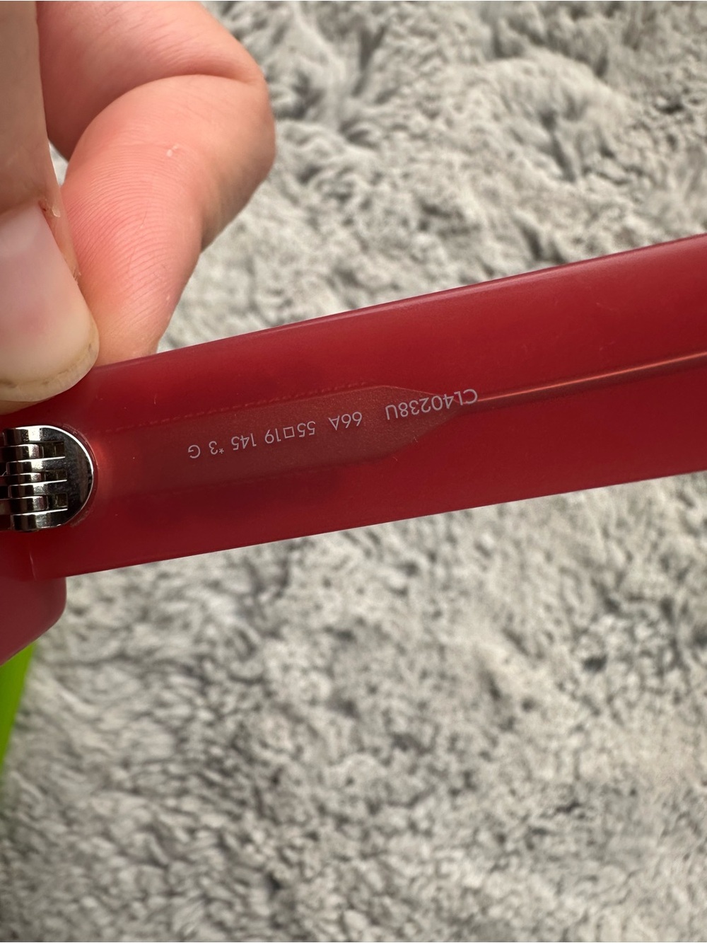 CELINE RED TRIOMPHE SUNGLASSES - Picture 5 of 6